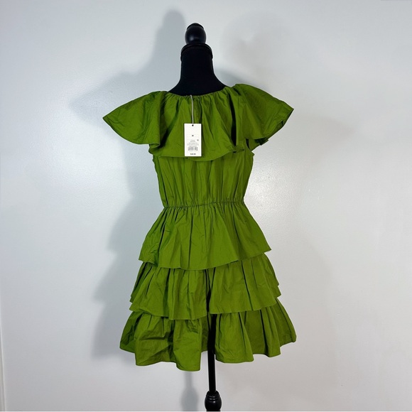 New! A new day green ruffle dress - Picture 2 of 5